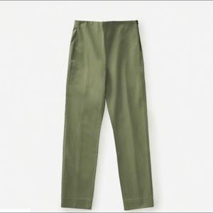 Everlane Olive Green Side Zip Up Pants